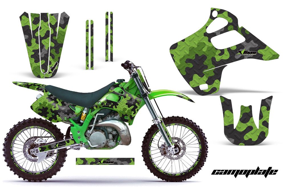 Kawasaki KX125 KX250 92-93 Graphics Kit Camoplate G NPs